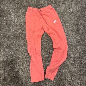 Nike coral pink joggers